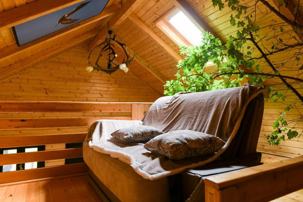 Вилла Cuibul Vulturilor - Casuta In Copac Мойсей Экстерьер фото